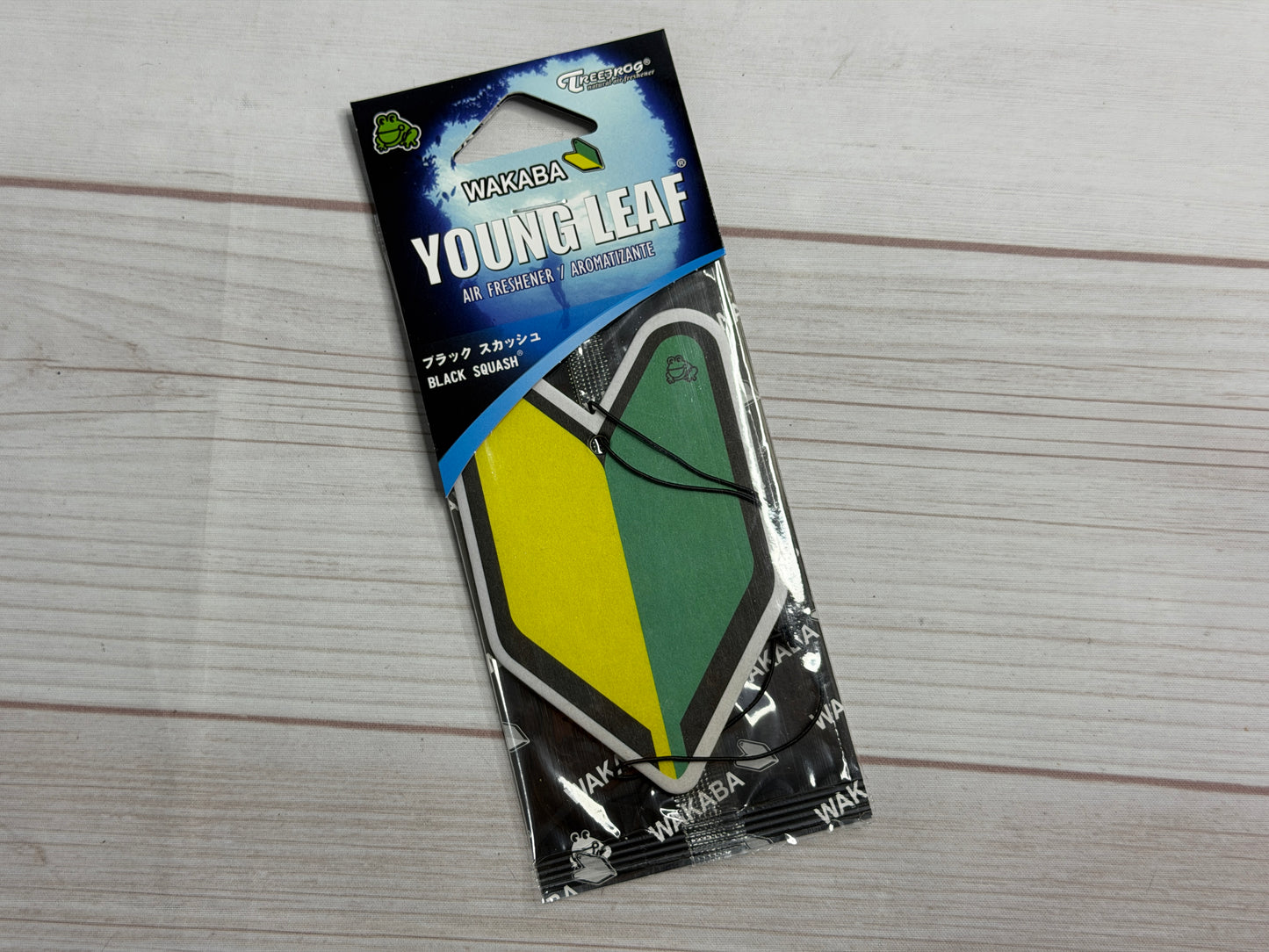 Treefrog Young Leaf hanging air freshener